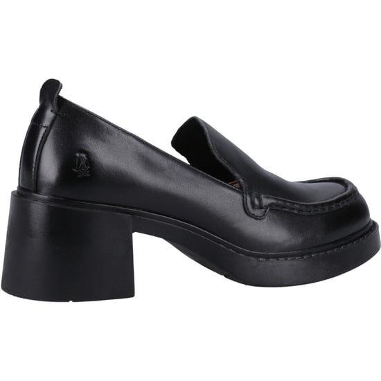 Hush Puppies Adelaide Dames Zwarte Leren Instappers - Image 2