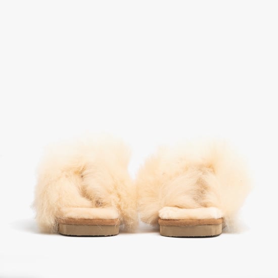 Shepherd Evelina Womens Sheepskin Mules Chestnut - Image 5