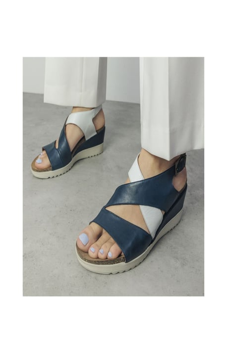 Kalina Navy Sandals - Image 2