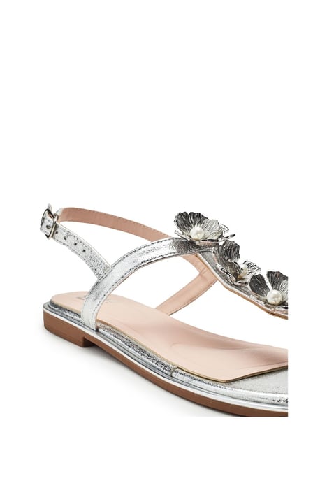 Jewelle Silver Sandals - Image 3