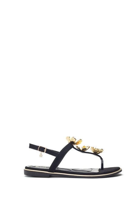 Jewelle Black Sandals - Image 1