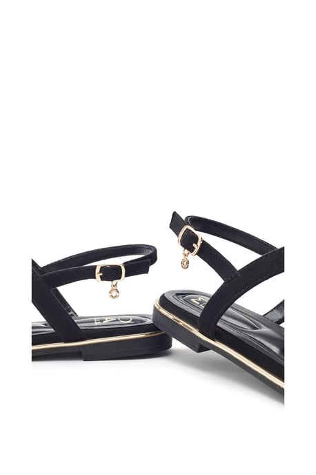 Jewelle Black Sandals - Image 3