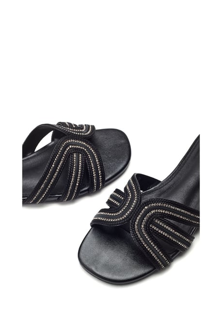 Nymph Black Sandals - Image 3