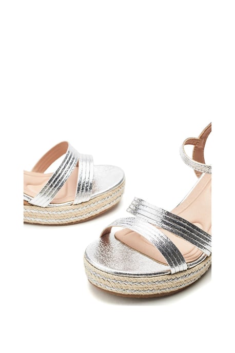 Spot Silver Sandals - Image 3