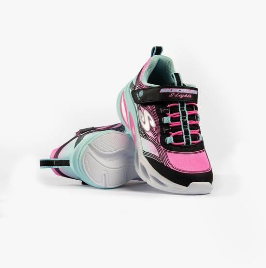 Skechers Cosmic Glow Girls Trainers Black Multi - Image 2