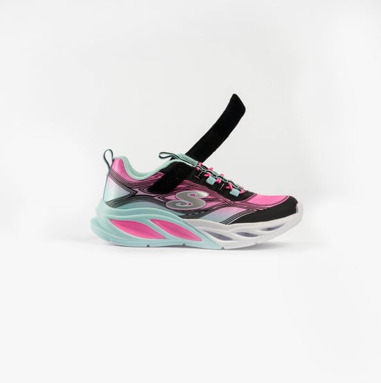Skechers Cosmic Glow Girls Trainers Black Multi - Image 5