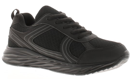 Focus Junior Boys Trainers Cassian Lace Up Lightweight PE School Black - Image 1