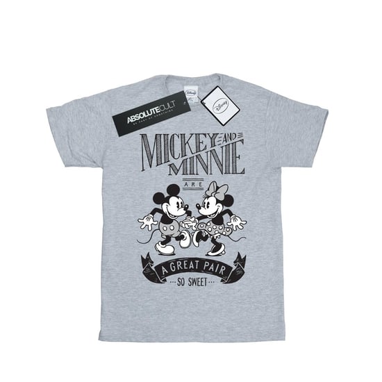 Disney Mens Mickey And Minnie Mouse Great Pair T-Shirt (Sports Grey) - Image 1