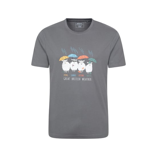 Mountain Warehouse Heren Groot Brits Weer T-Shirt (Houtskool) - Image 1