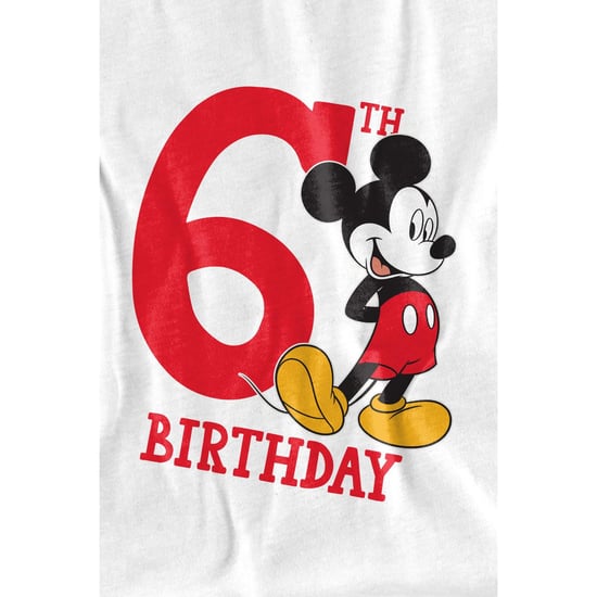 Disney Kinderen/Kids Mickey Mouse 6e Verjaardag T-Shirt (Wit) - Image 3