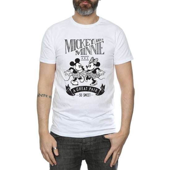 Disney Mens Mickey And Minnie Mouse Great Pair T-Shirt (White) - Image 3