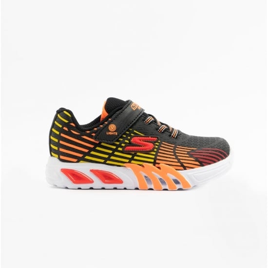 Skechers 400135n/bkmt Flex-glow Elite Boys Trainers Black/multi - Image 1