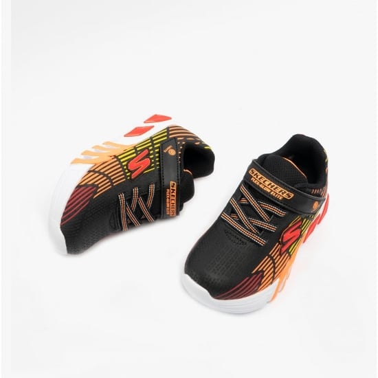 Skechers 400135n/bkmt Flex-glow Elite Boys Trainers Black/multi - Image 2
