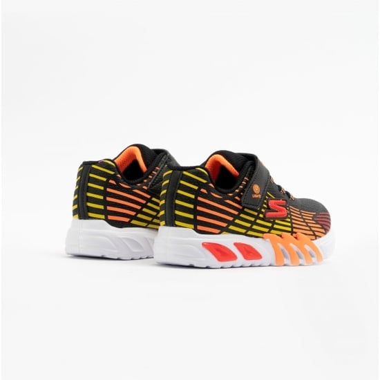 Skechers 400135n/bkmt Flex-glow Elite Boys Trainers Black/multi - Image 5