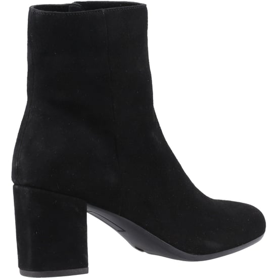 Hush Puppies Octavia Dames Zwarte Suède Enkellaarzen Met Hak - Image 2