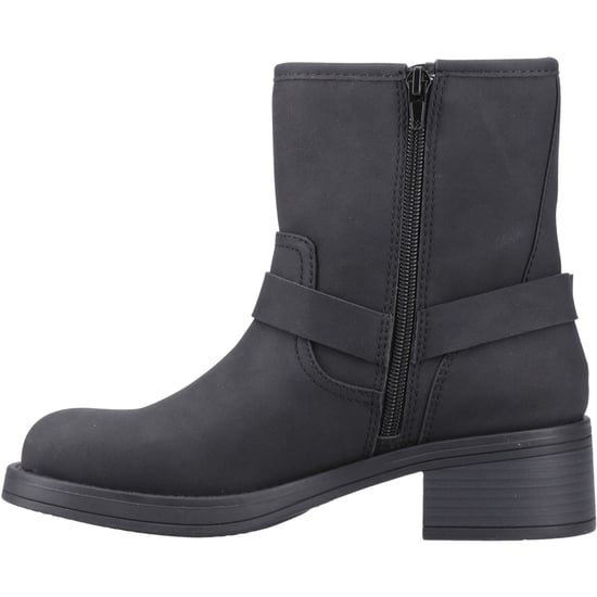 Rocket Dog Nino Faux Leather Dames Zwarte Hakken Enkellaarsjes - Image 4