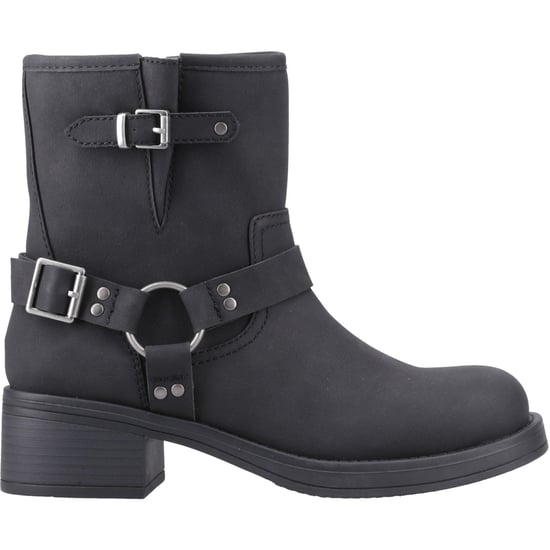 Rocket Dog Nino Faux Leather Dames Zwarte Hakken Enkellaarsjes - Image 5