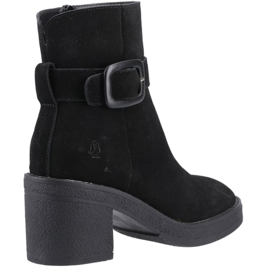 Hush Puppies Fearne Suede Women's Black Heeled Ankle Boots - Image 2