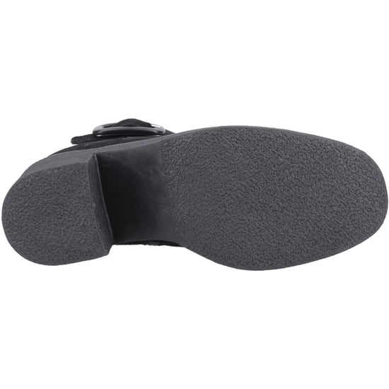Hush Puppies Fearne Suede Women's Black Heeled Ankle Boots - Image 3