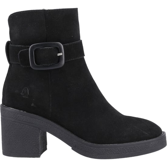 Hush Puppies Fearne Suede Women's Black Heeled Ankle Boots - Image 5
