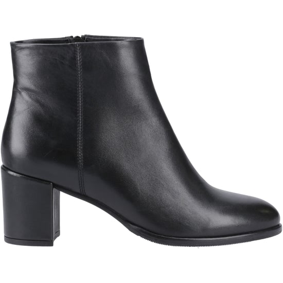 Hush Puppies Claridy Leather Women's Black Heeled Ankle Boots - Image 5
