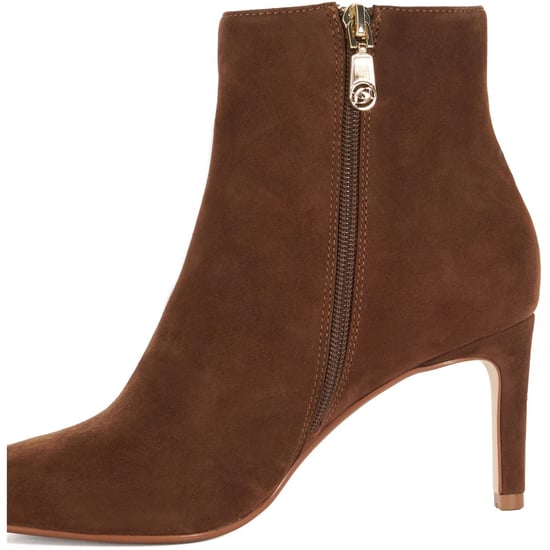 Dune Obsessively Suede Women's Dark Tan Heeled Ankle Boots - Image 5