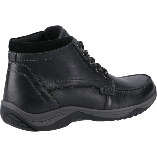 Hush Puppies Daryl Leather Men's Black Ankle Boots - Image 2