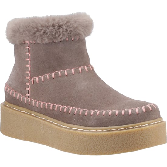 Hush Puppies Brielle Mocka Dam Taupe Vinterskor Ankelstövlar - Image 1