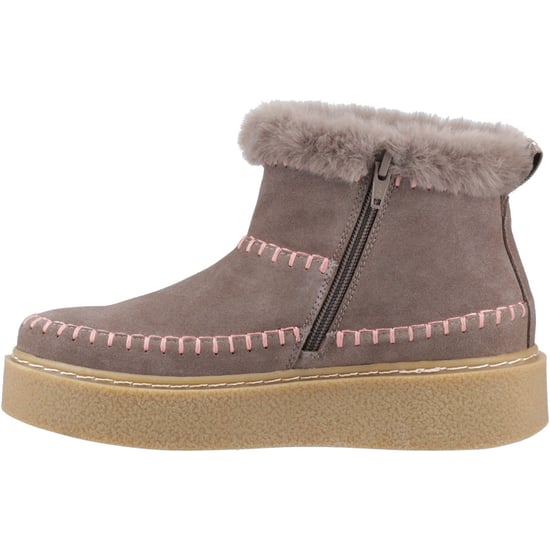 Hush Puppies Brielle Mocka Dam Taupe Vinterskor Ankelstövlar - Image 4