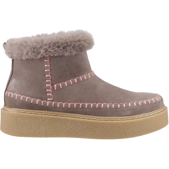 Hush Puppies Brielle Mocka Dam Taupe Vinterskor Ankelstövlar - Image 5