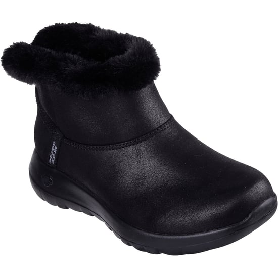 Skechers On-the-GO Joy Cozy Dream Polyester Kvinnors Svarta Vinterskor Ankelskor - Image 1