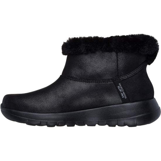 Skechers On-the-GO Joy Cozy Dream Polyester Kvinnors Svarta Vinterskor Ankelskor - Image 4
