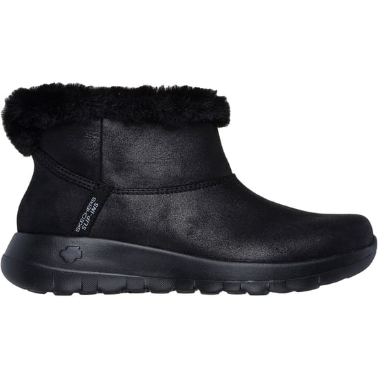 Skechers On-the-GO Joy Cozy Dream Polyester Kvinnors Svarta Vinterskor Ankelskor - Image 5