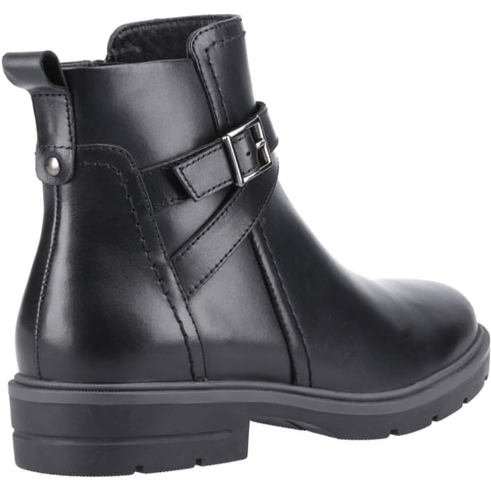 Hush Puppies Tove Läder Svarta Kängor för Kvinnor - Image 2
