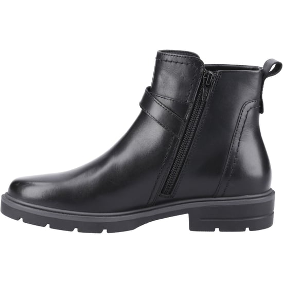 Hush Puppies Tove Läder Svarta Kängor för Kvinnor - Image 4