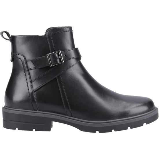 Hush Puppies Tove Läder Svarta Kängor för Kvinnor - Image 5