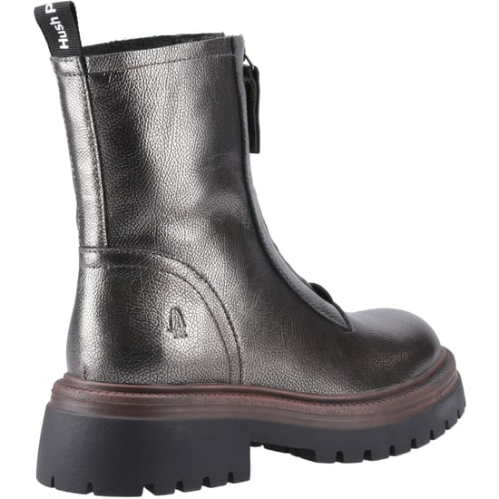 Hush Puppies Roxanna Leren Dames Pewter Laarzen - Image 2