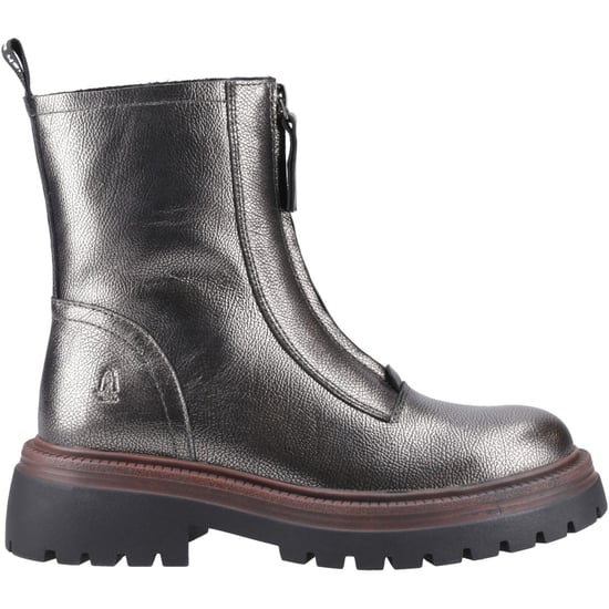 Hush Puppies Roxanna Leren Dames Pewter Laarzen - Image 5