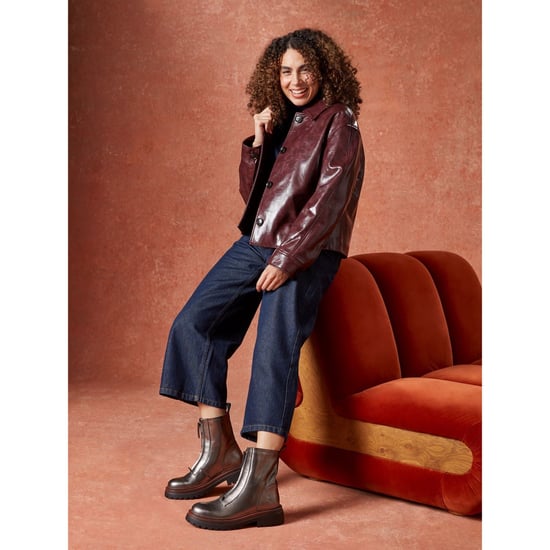 Hush Puppies Roxanna Leren Dames Pewter Laarzen - Image 6
