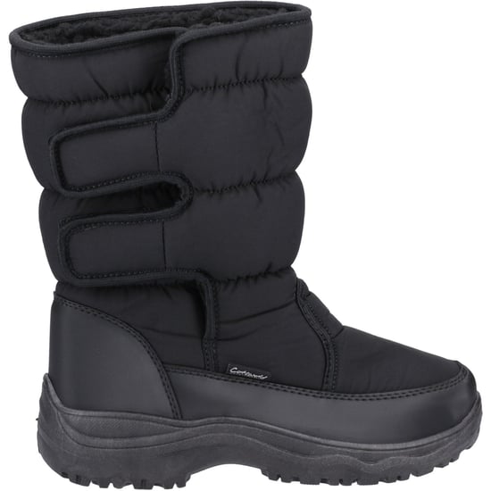 Cotswold Welland Textiel Dames Zwarte Winter Midlaarzen - Image 5