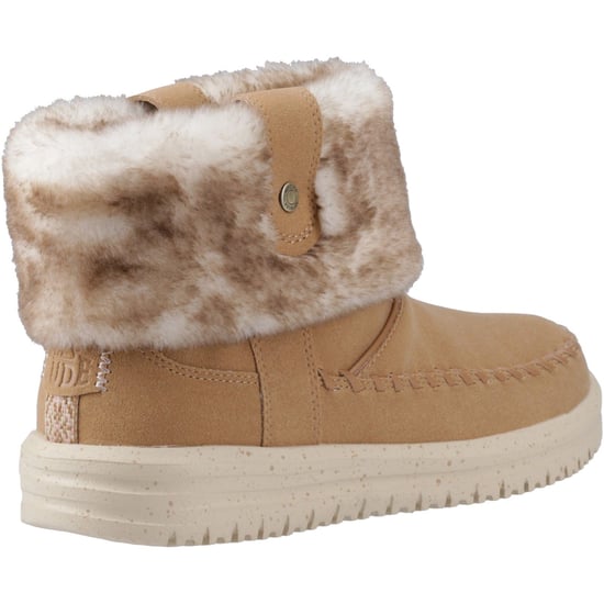 HEYDUDE Camden Cuff Classic Cozy Polyester Dam Cognac Vinter Ankelstövlar - Image 2