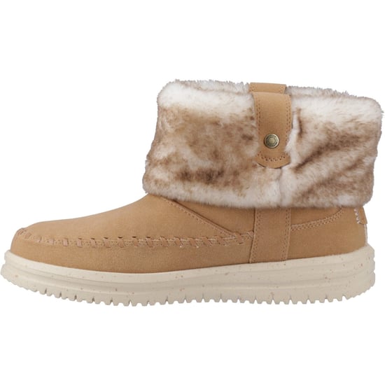 HEYDUDE Camden Cuff Classic Cozy Polyester Dam Cognac Vinter Ankelstövlar - Image 4