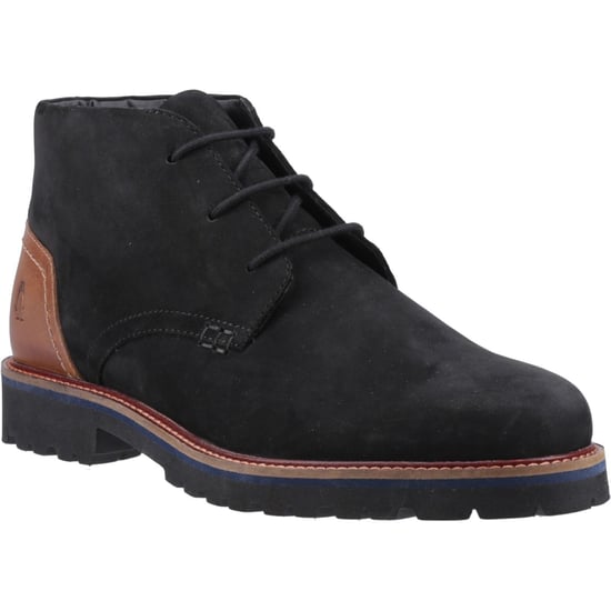 Hush Puppies Moore Nubuck Men's Black Ankle Boots - Image 1