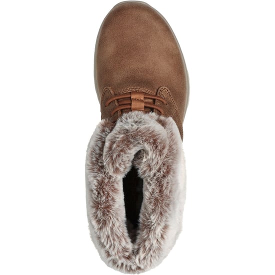 Skechers On-the-GO Joy Cozy Charm Polyester Damernas Kastanjebruna Vinterankelstövlar - Image 2