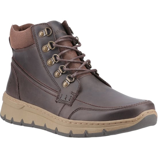 Hush Puppies Nixon Leren Heren Bruine Enkellaarzen - Image 1