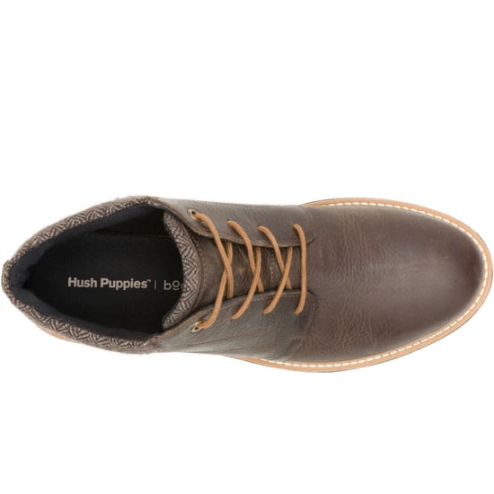 Hush Puppies Jenson Leather Men's Brown Ankle Boots - Image 4