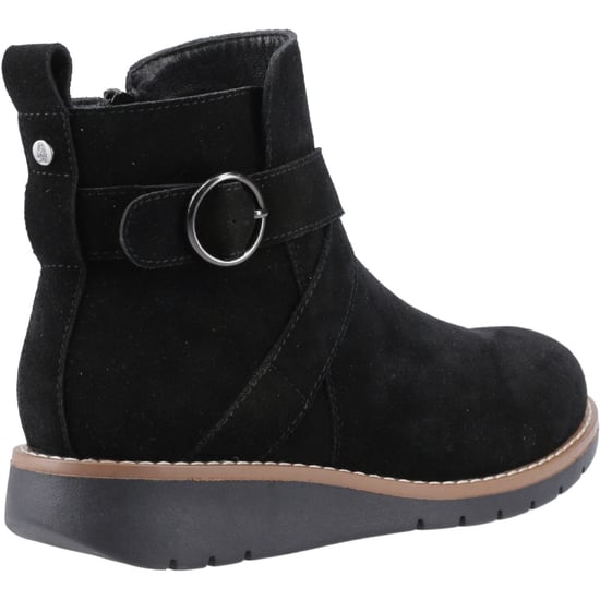 Hush Puppies Lyra Suede Women's Black Winter Ankle Boots - Image 2