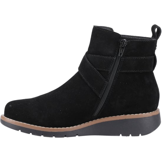 Hush Puppies Lyra Suede Women's Black Winter Ankle Boots - Image 4