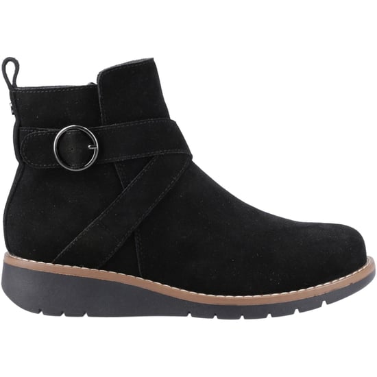 Hush Puppies Lyra Suede Women's Black Winter Ankle Boots - Image 5