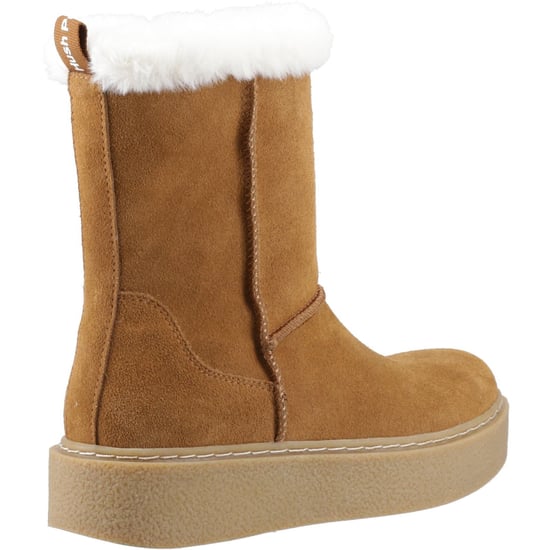 Hush Puppies Becca Mid Mocka Kvinno Stövlar Tan - Image 2